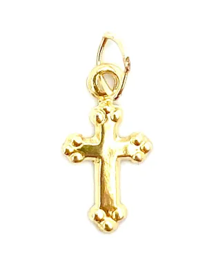 14KGF Cross Charm , Sku2351-C