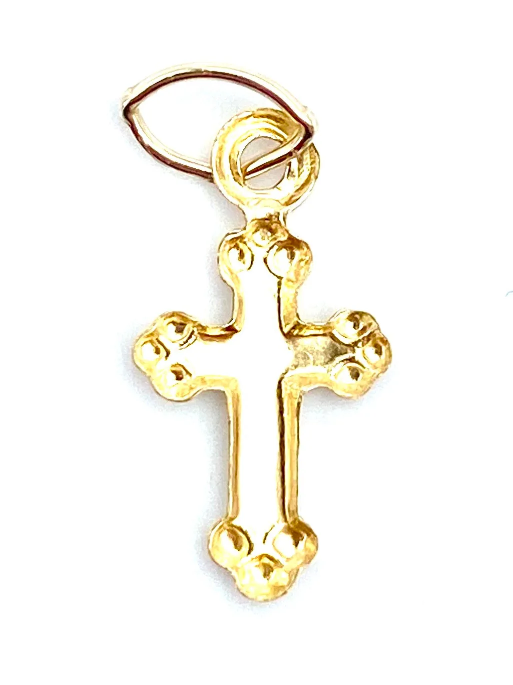 14KGF Cross Charm , Sku2351-C