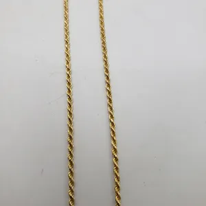 16in Gold Vermeil Rope Chain