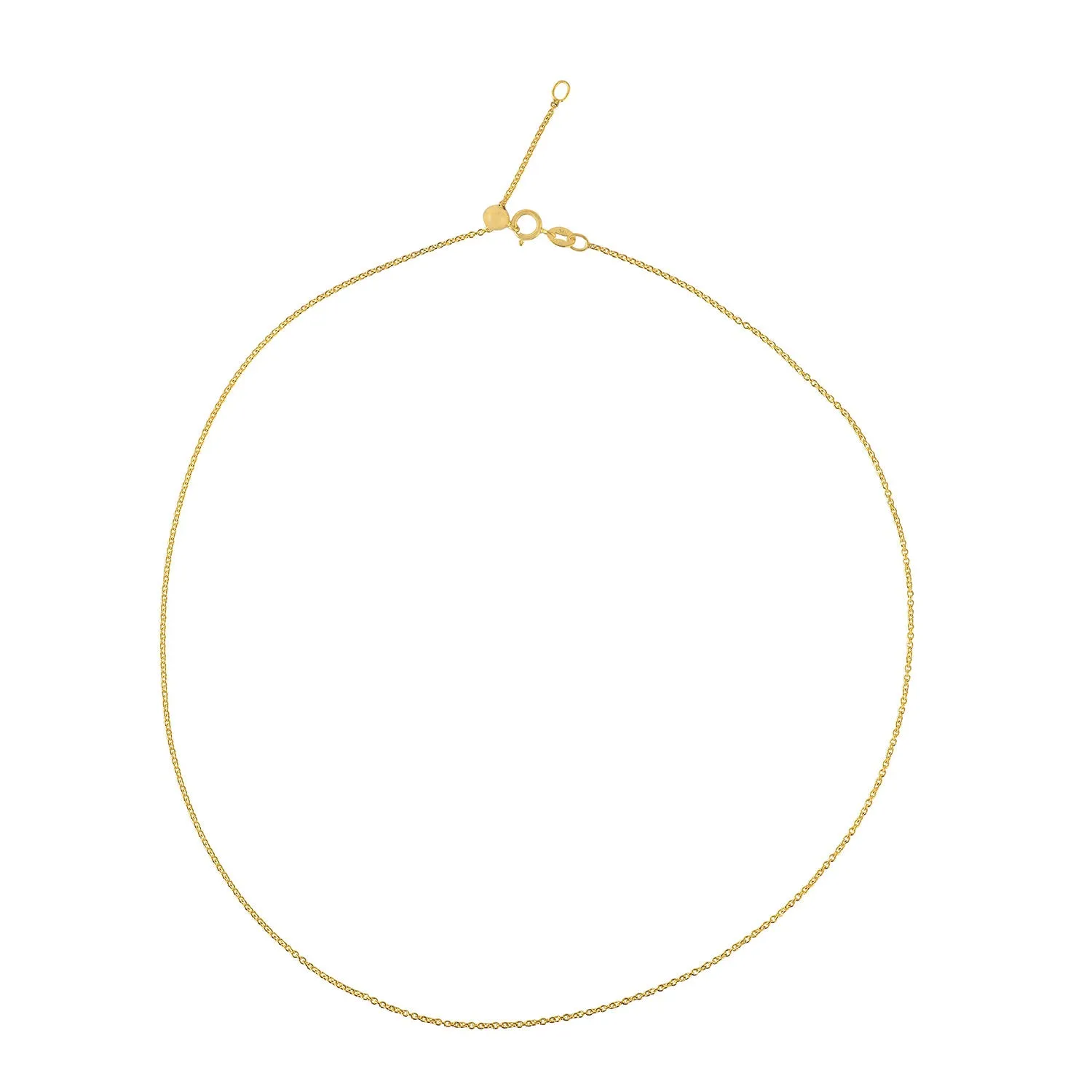 18K Yellow Gold Cable Chain Design Jewelry For Gifts
