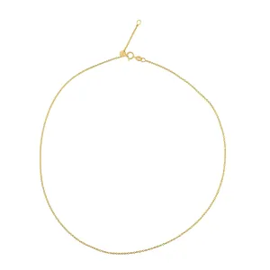 18K Yellow Gold Cable Chain Design Jewelry For Gifts