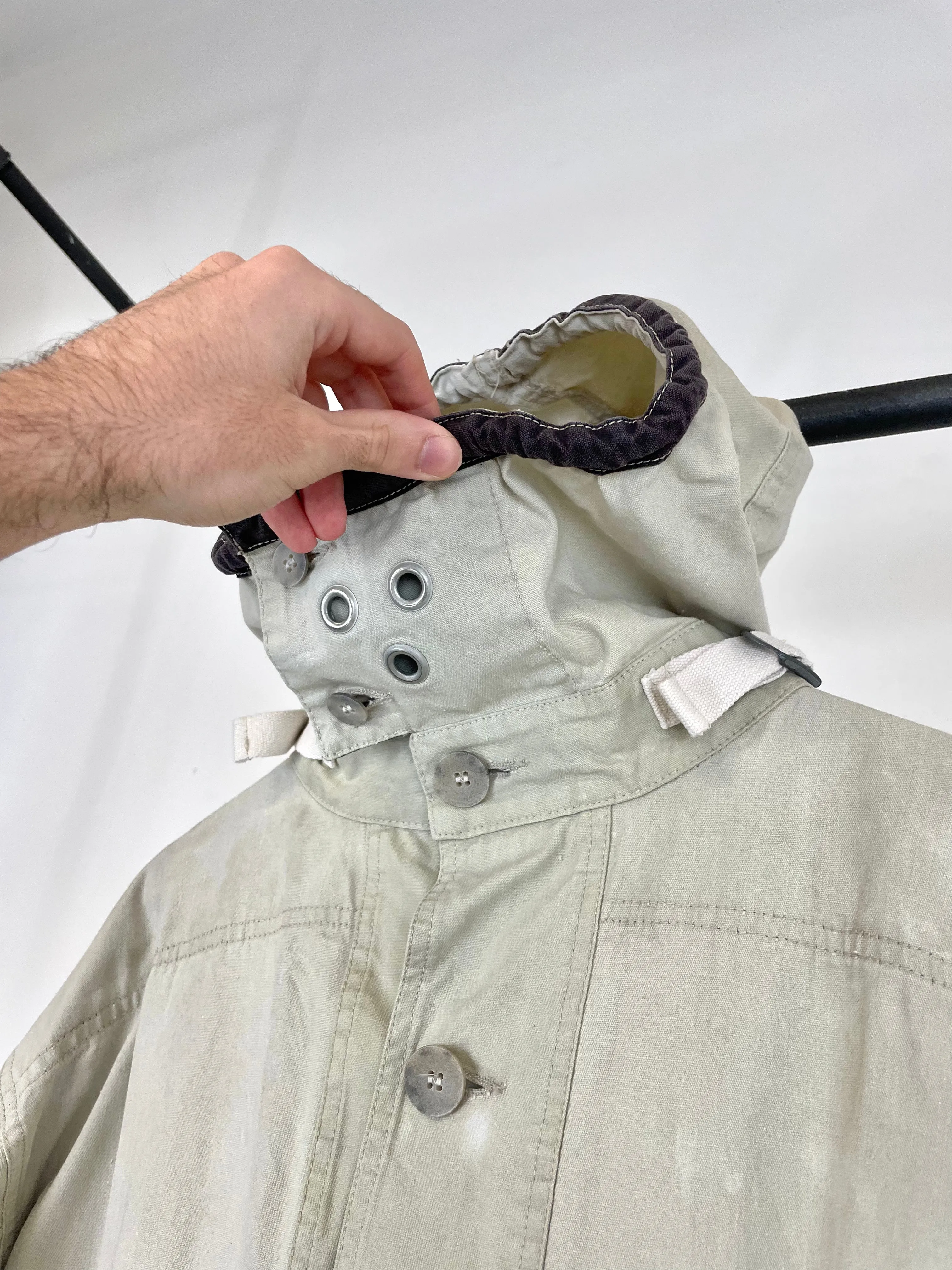1990s Armani masked military jacket