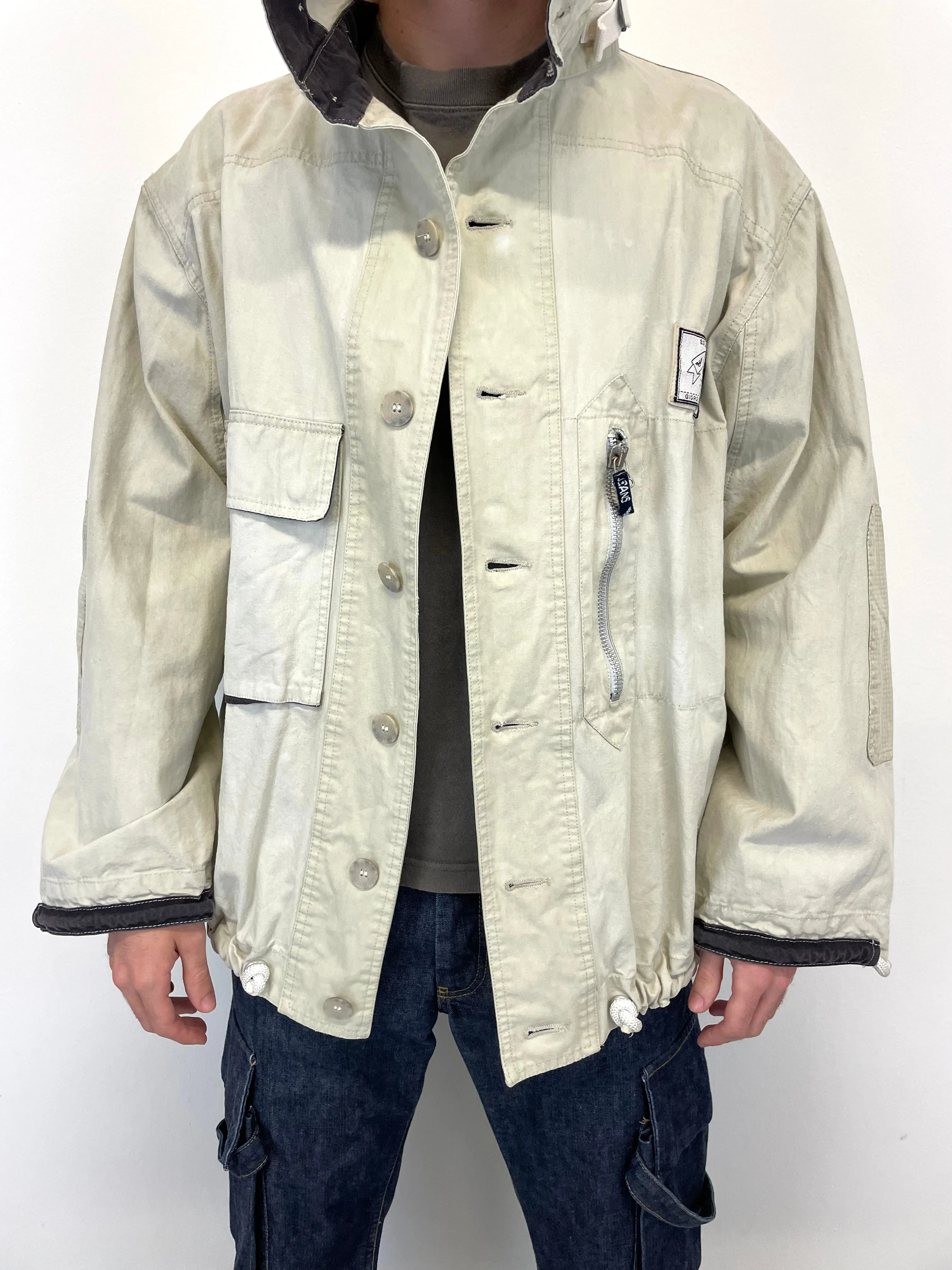 1990s Armani masked military jacket