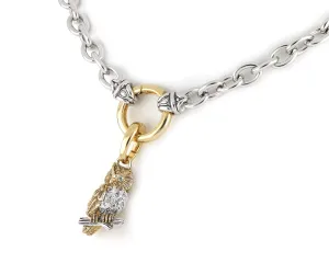 20th Anniversary Owl on 17” Spring Ring Two Tone