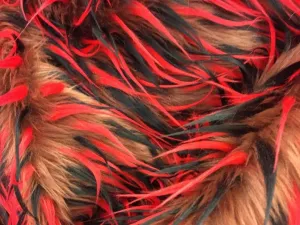 3 Tone Spikes Faux Fur- Shaggy Faux Fur-Fashion-Jackets-Apparel-Decorations-Throw Blankets-Sold By The Yard
