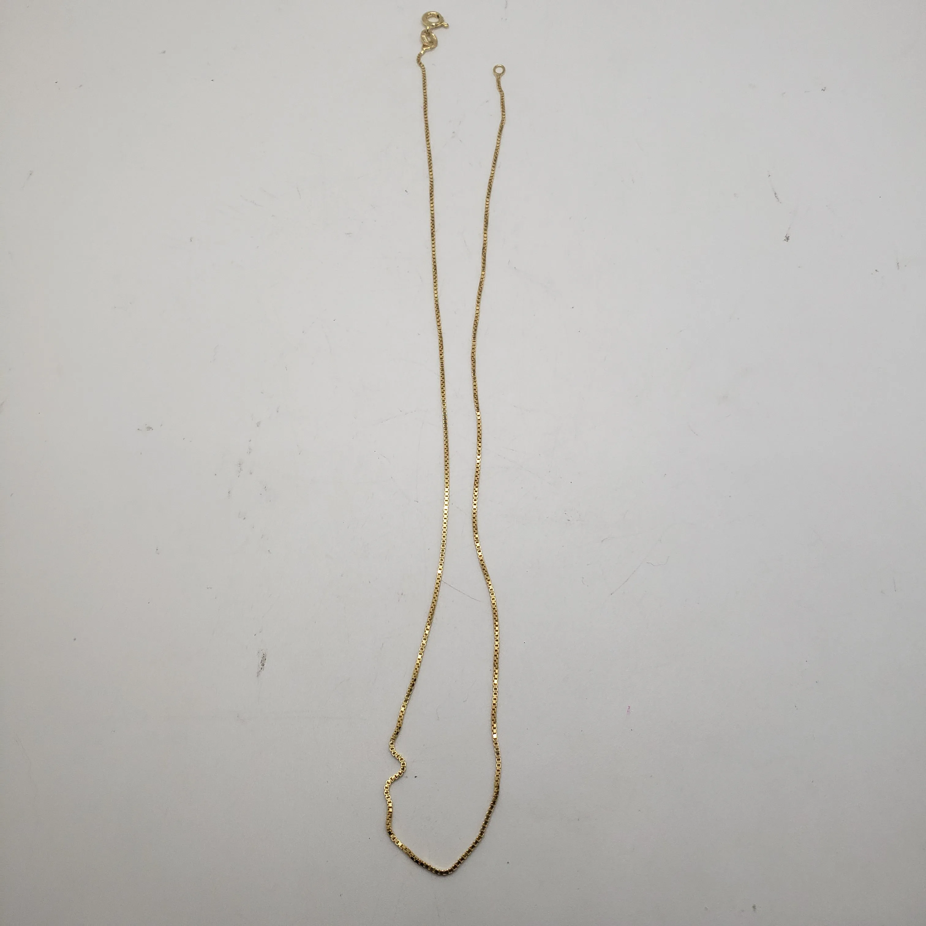 30in Gold Vermeil Box Chain