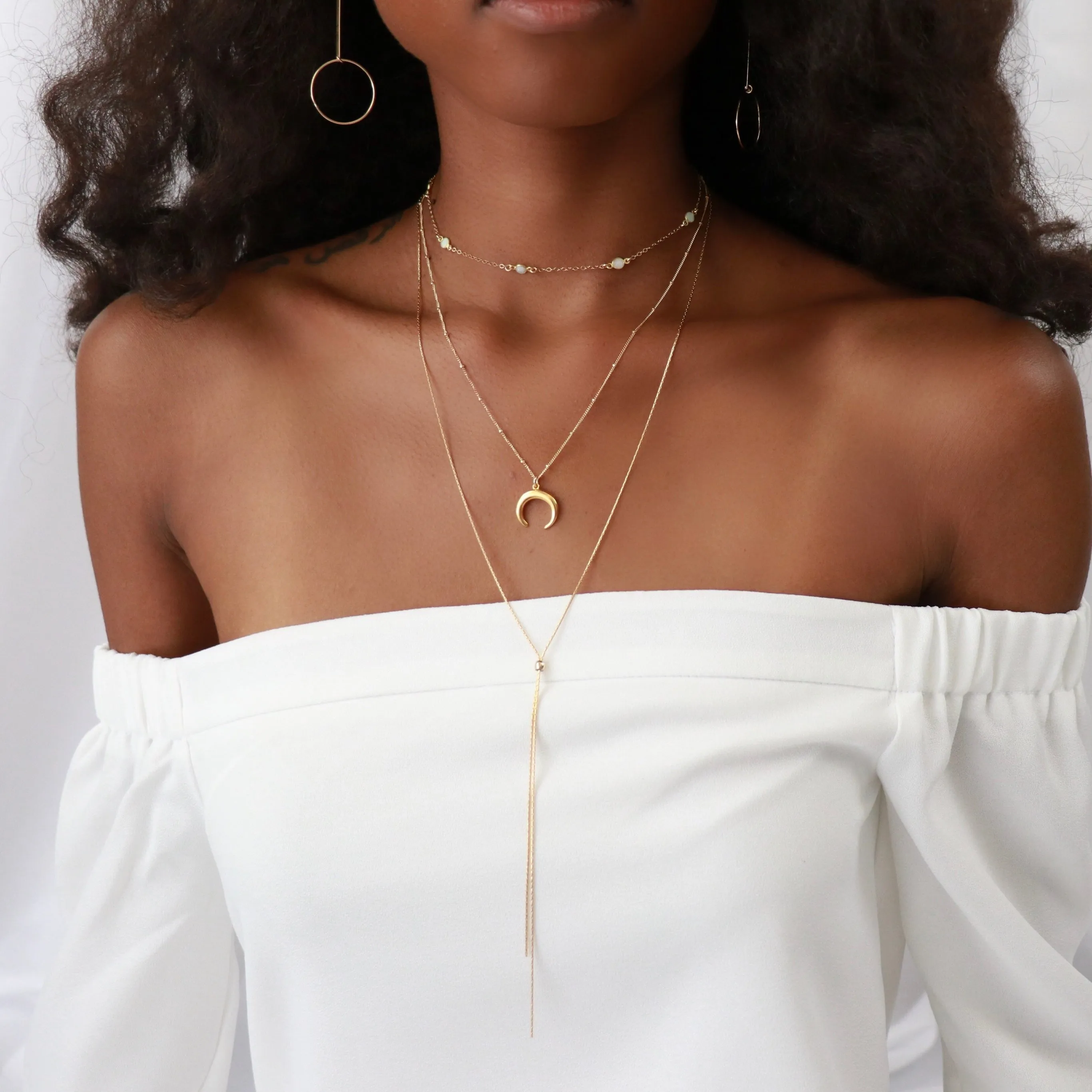 Adjustable Snake Chain Lariat