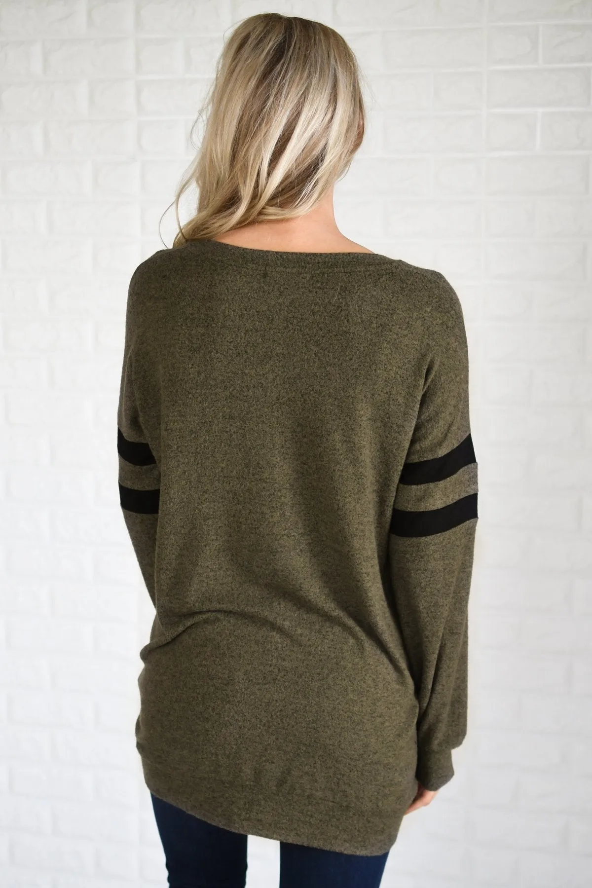 Always Cherished Top - Olive
