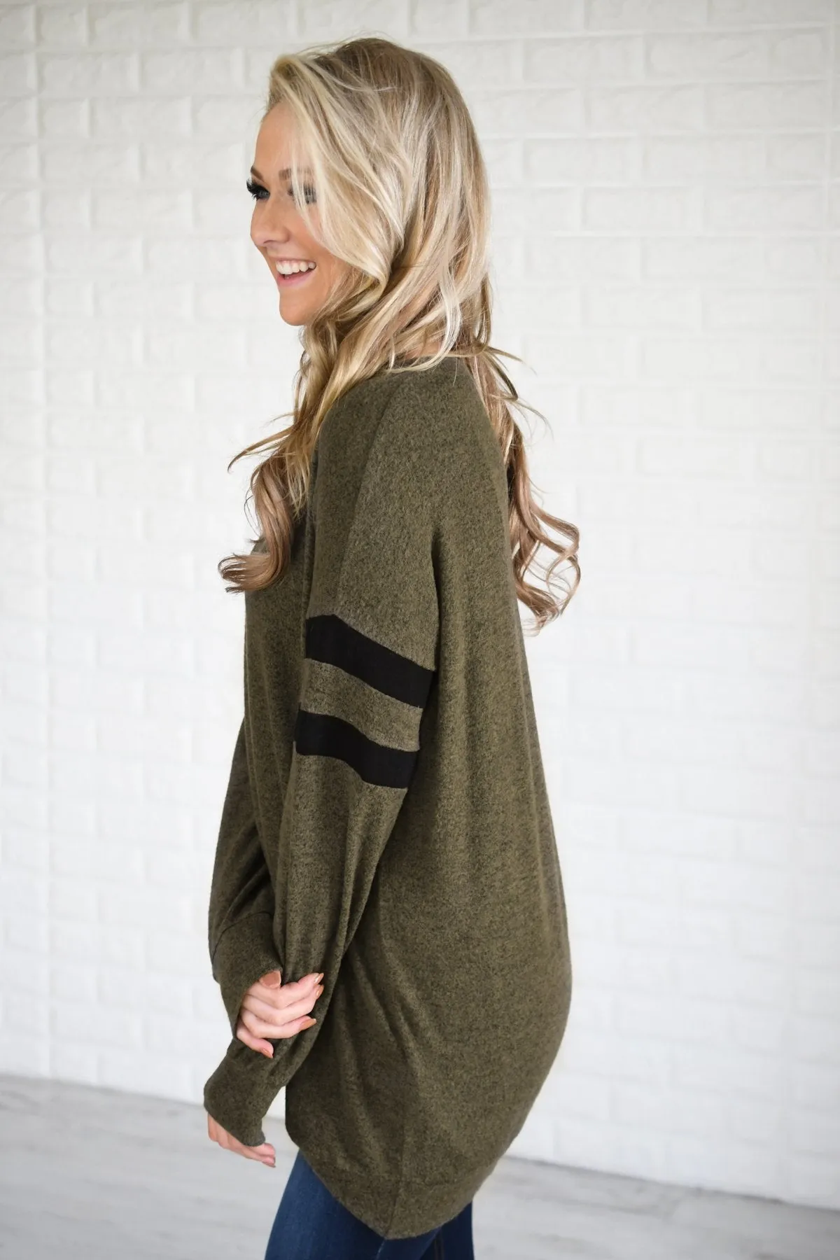 Always Cherished Top - Olive
