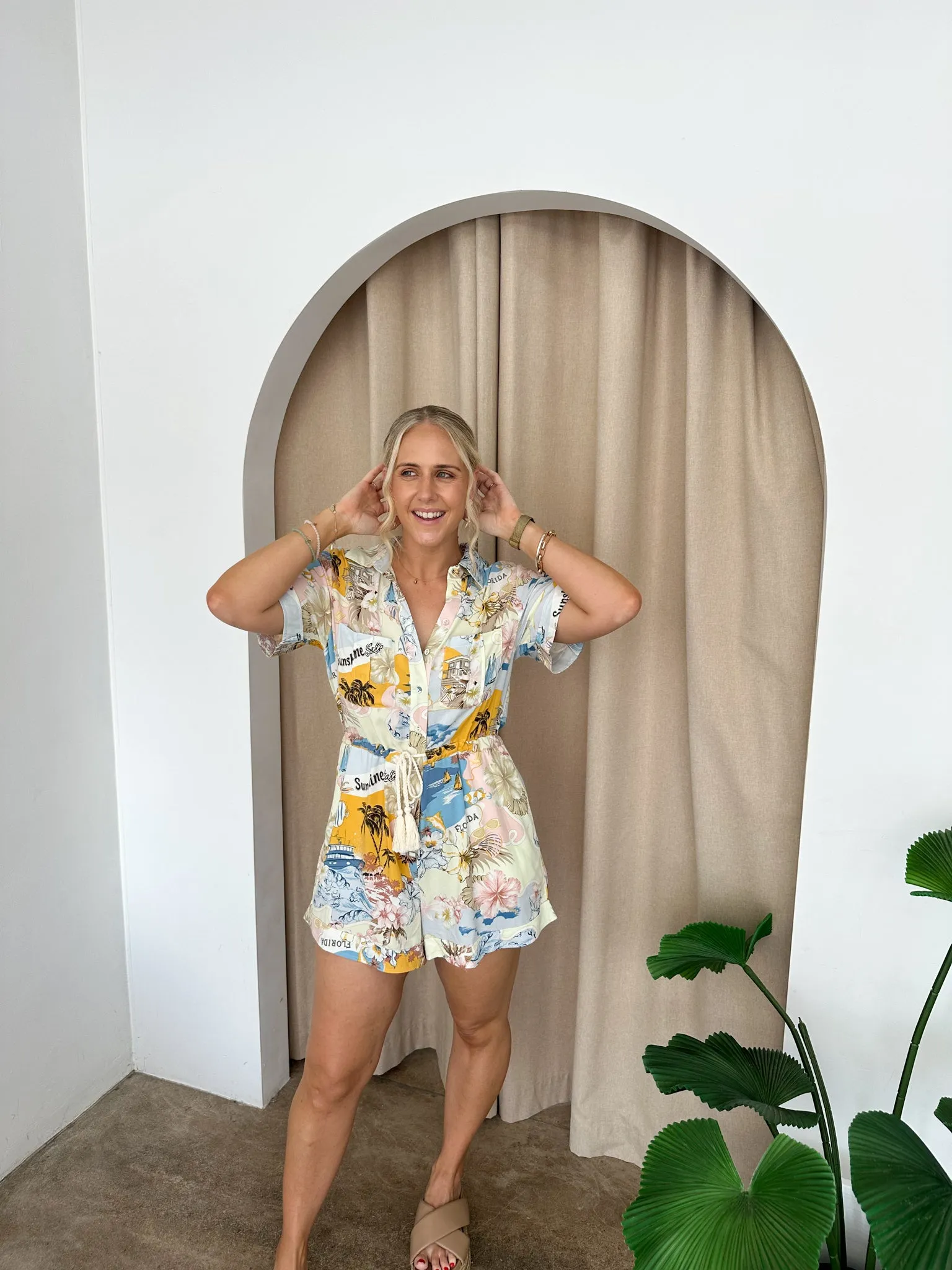 Amara Playsuit- Multi