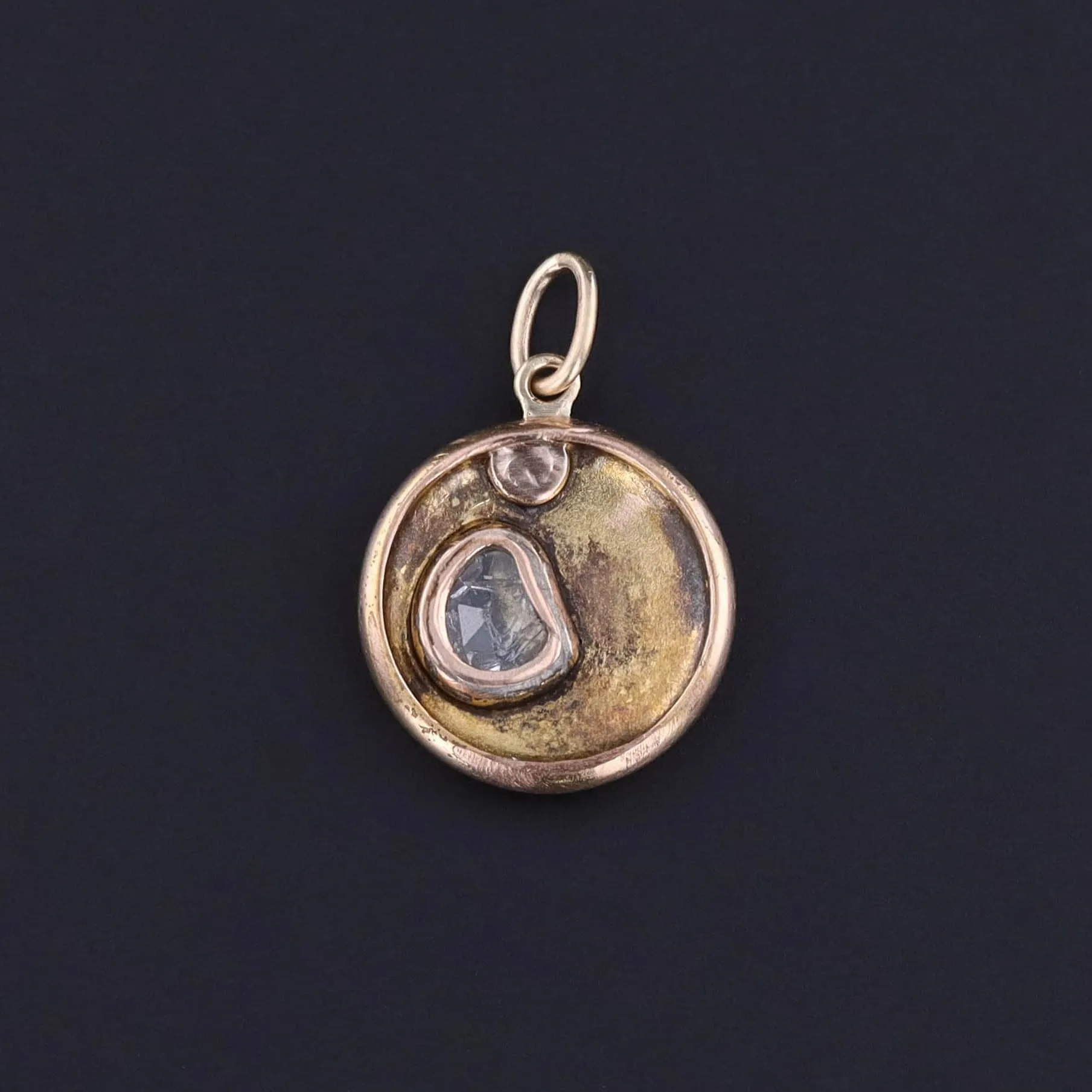 Antique Comet or Shooting Star Charm of 10k Gold