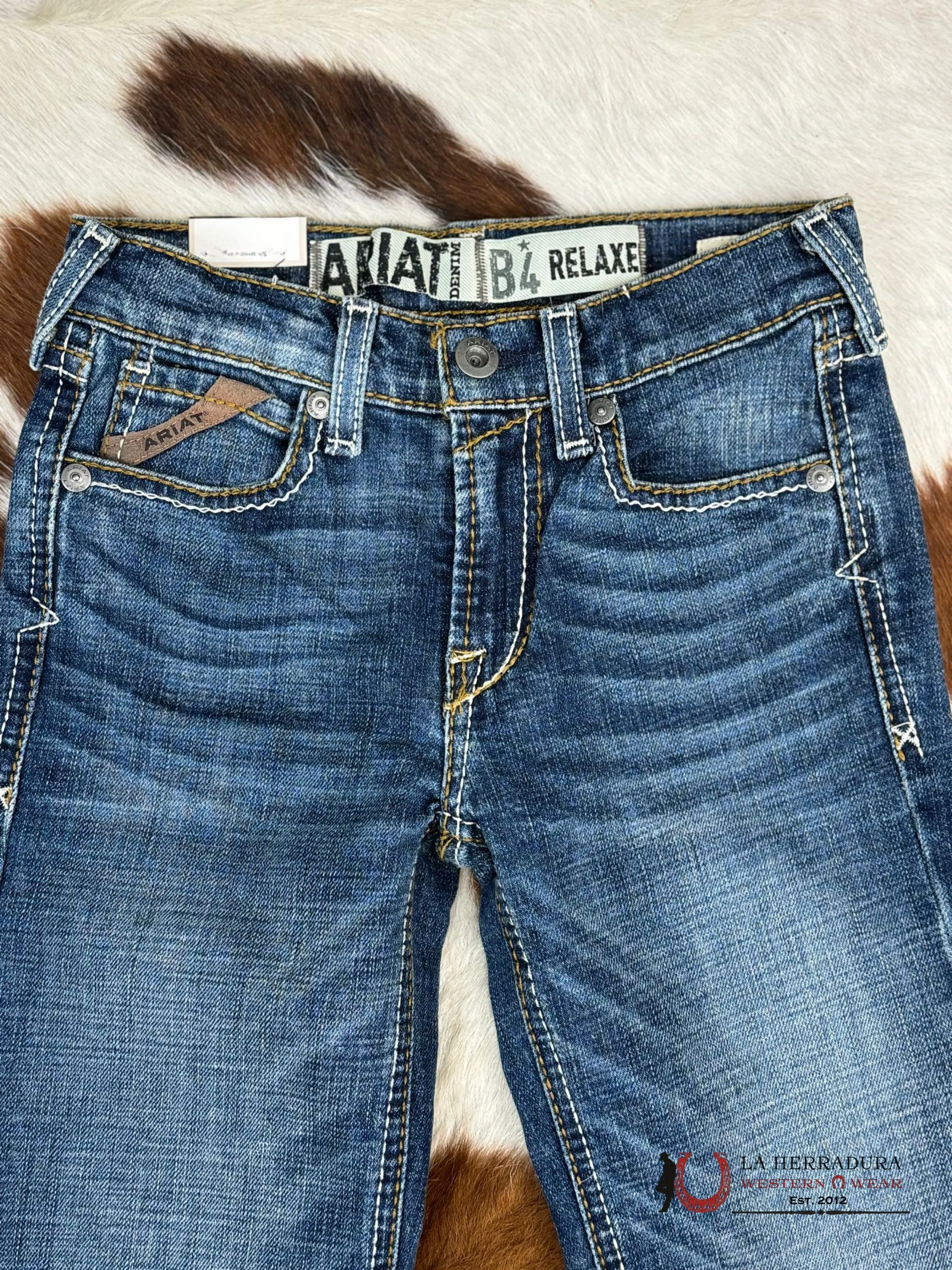 ARIAT JEAN KIDS B4 RELAXED FIT WAVE