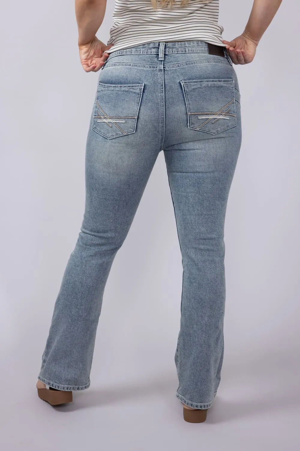 Axel Jeans Jolene Slim Bootcut Flare Jeans for Women | AXWB0001