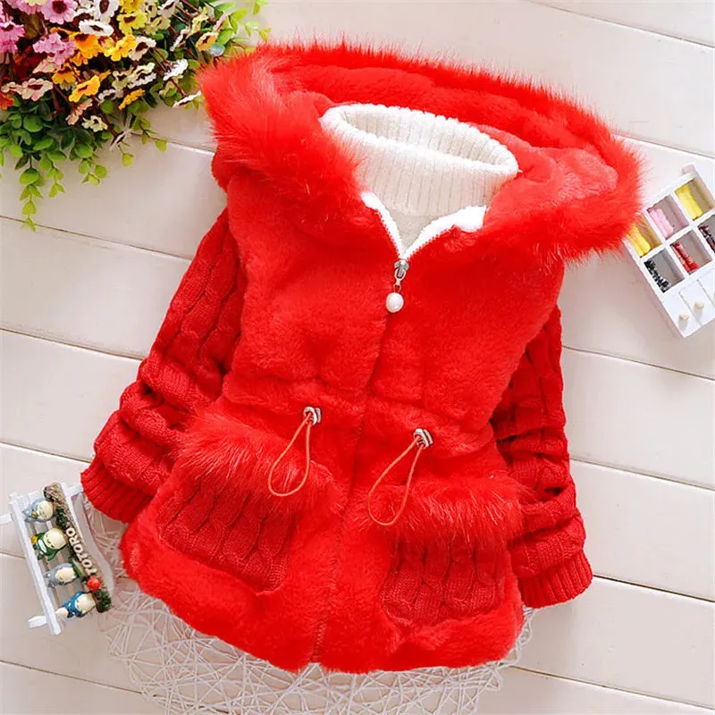Baby Girl Winter Faux Fur Coat