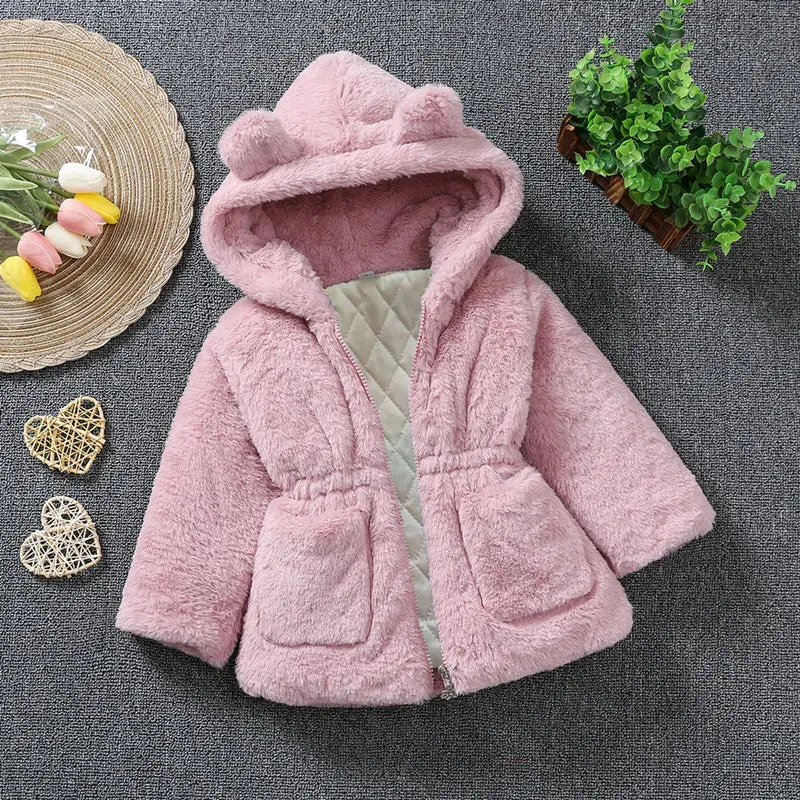 Baby Girl Winter Faux Fur Coat