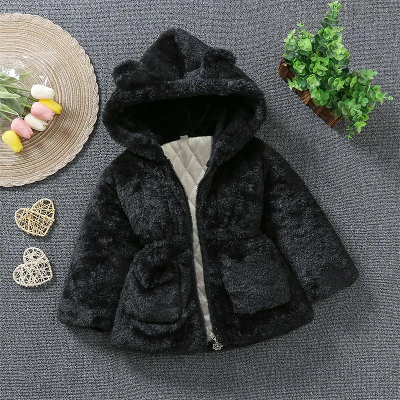 Baby Girl Winter Faux Fur Coat