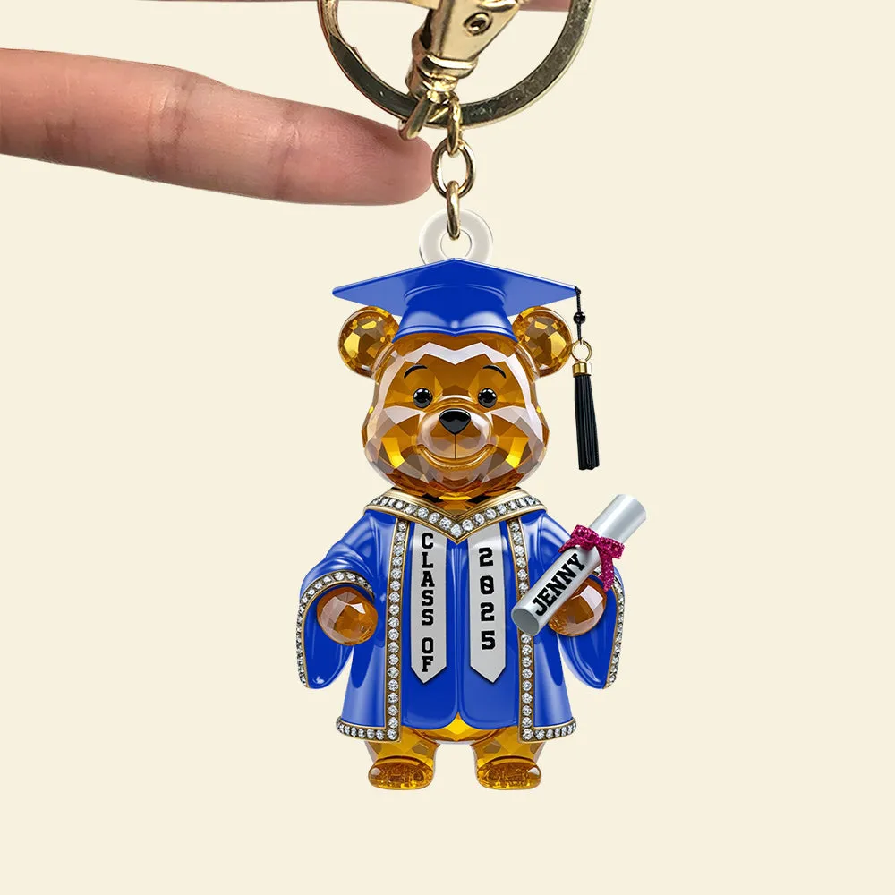Bear Acrylic Keychain Personalized Gifts For Graduate Student 01natn230425