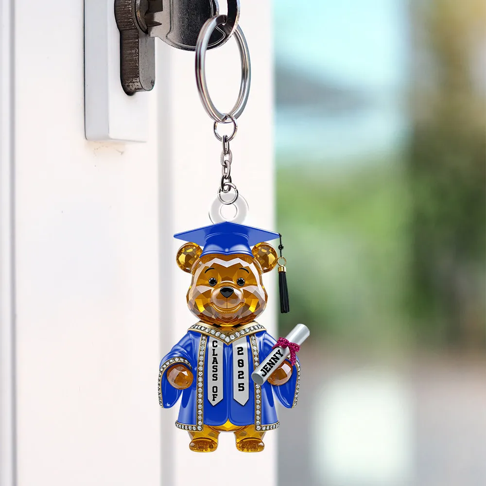 Bear Acrylic Keychain Personalized Gifts For Graduate Student 01natn230425