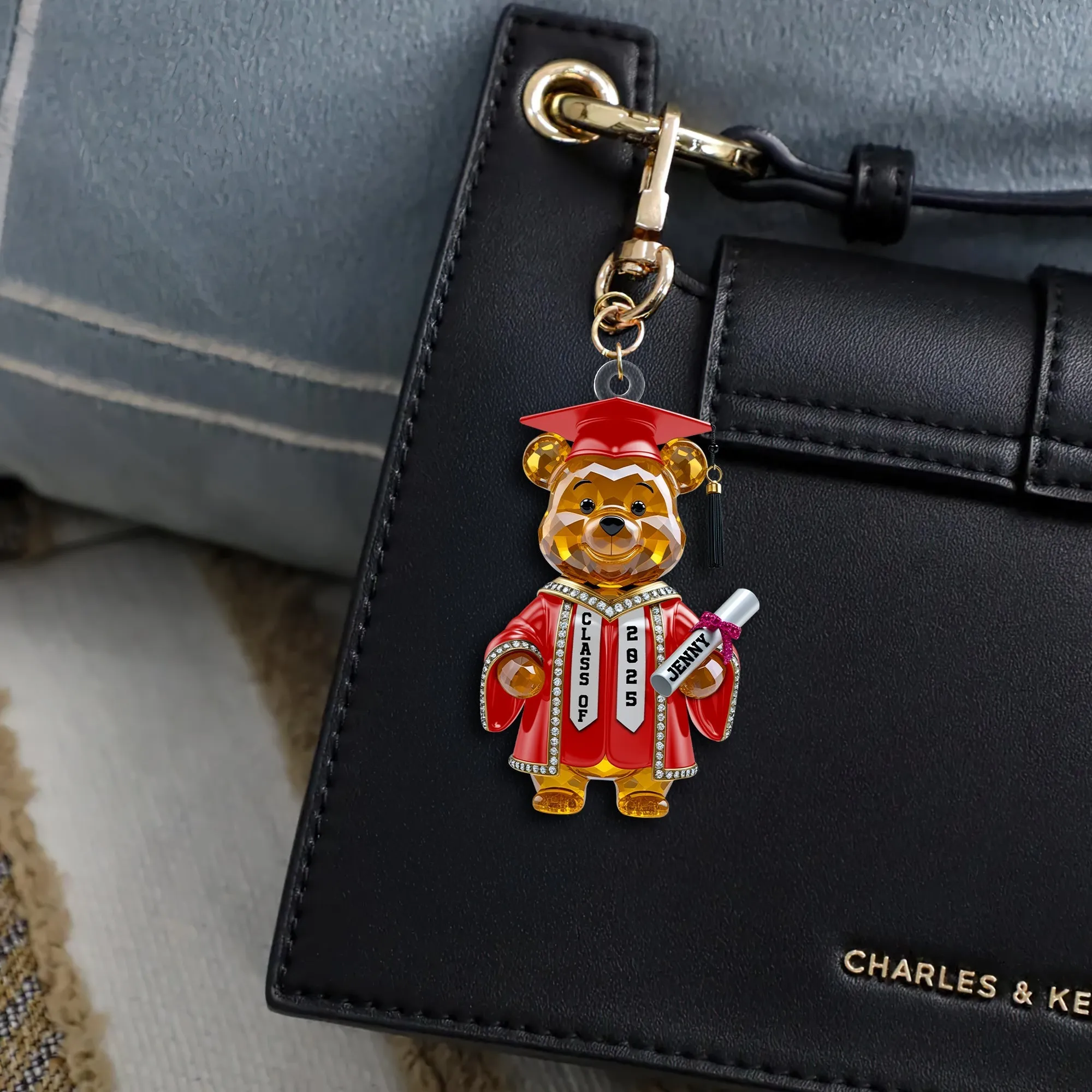 Bear Acrylic Keychain Personalized Gifts For Graduate Student 01natn230425