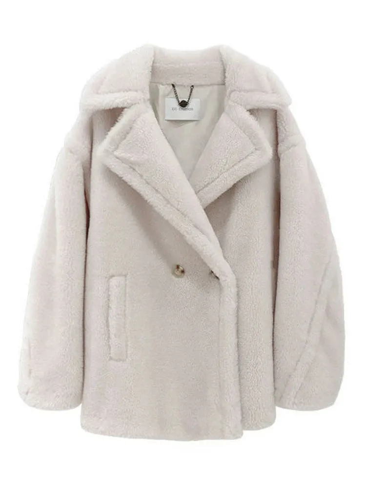 Bella Philosophy Women Winter Faux Fur Warm Long Coat Long Sleeve Female Thick Teddy Bear Coat Casual Loose Oversize Outwears