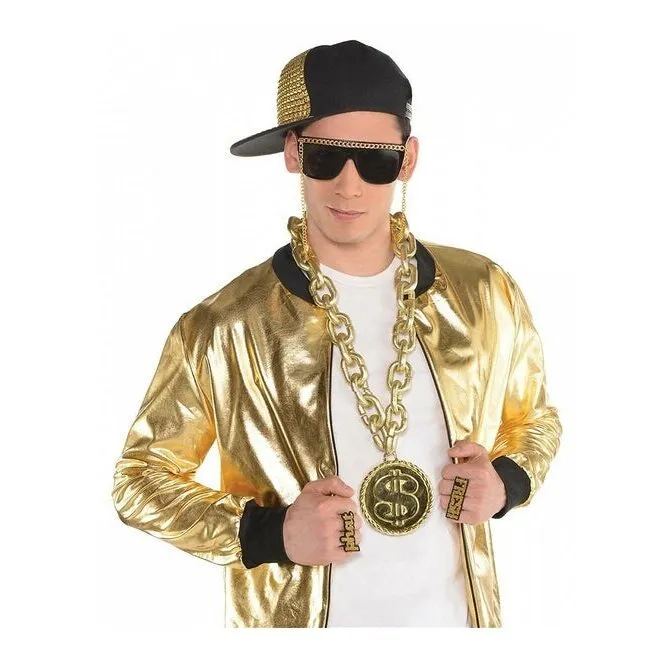 Big Gold Chain Necklace Hip Hop Rapper
