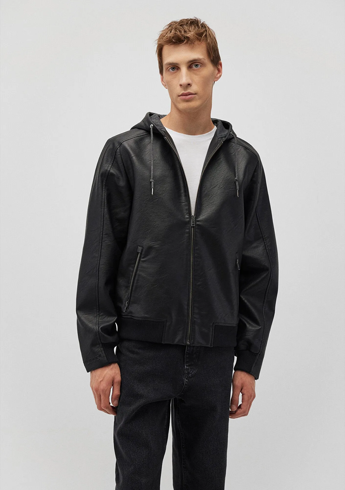 Black Faux Leather Jacket