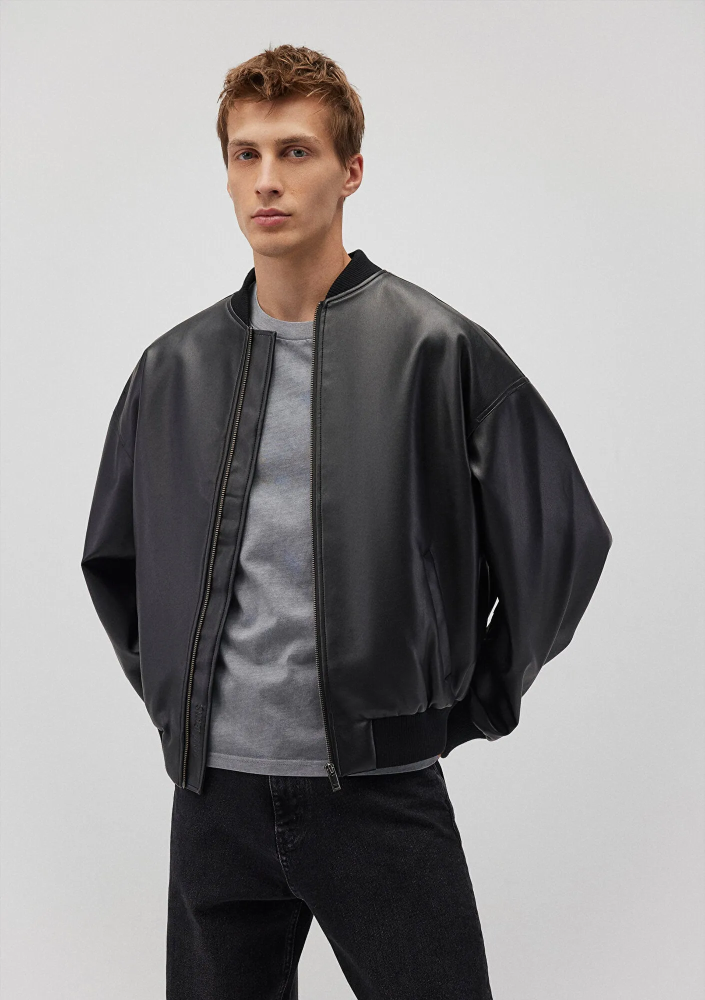 Black Faux Leather Jacket