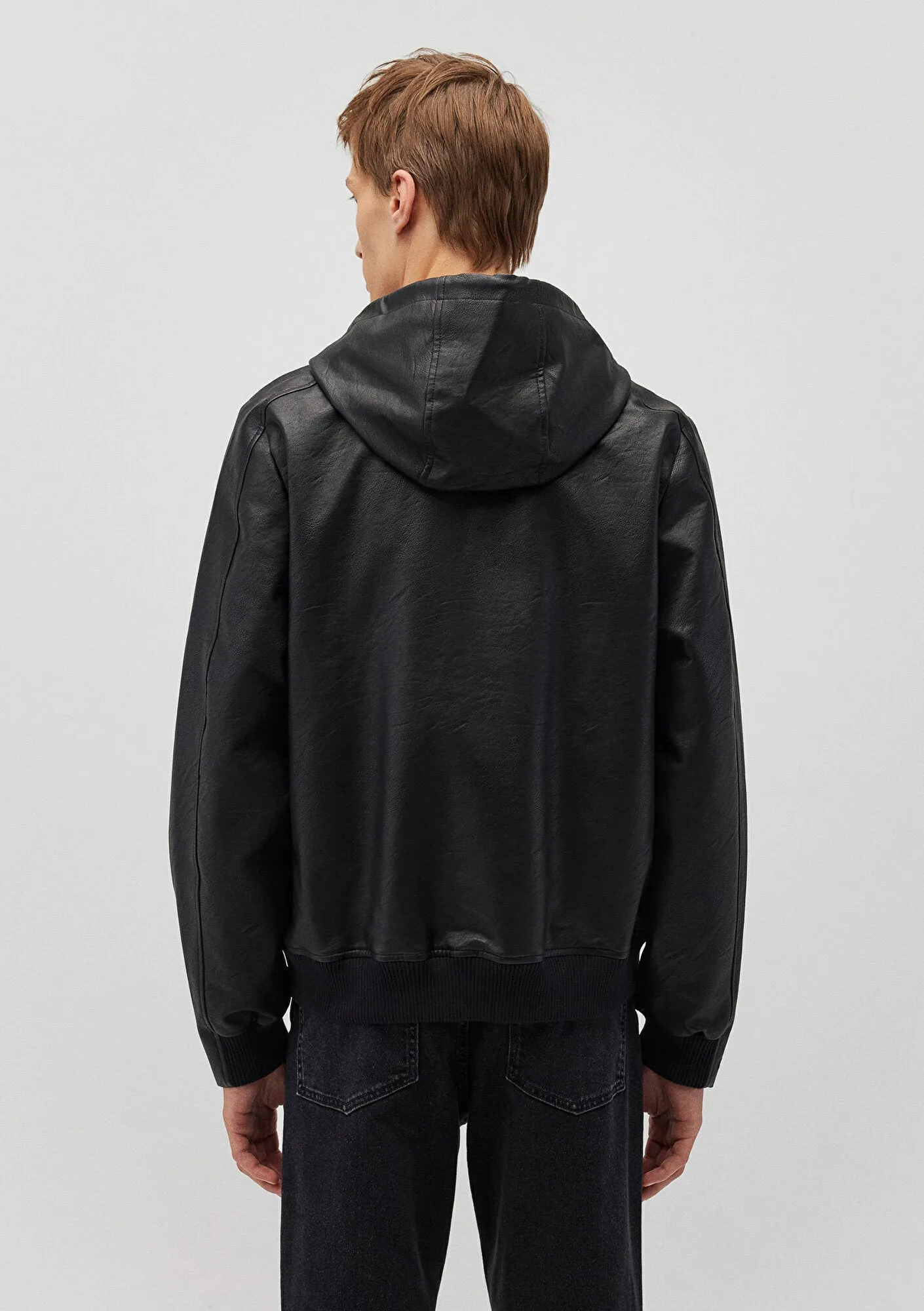 Black Faux Leather Jacket