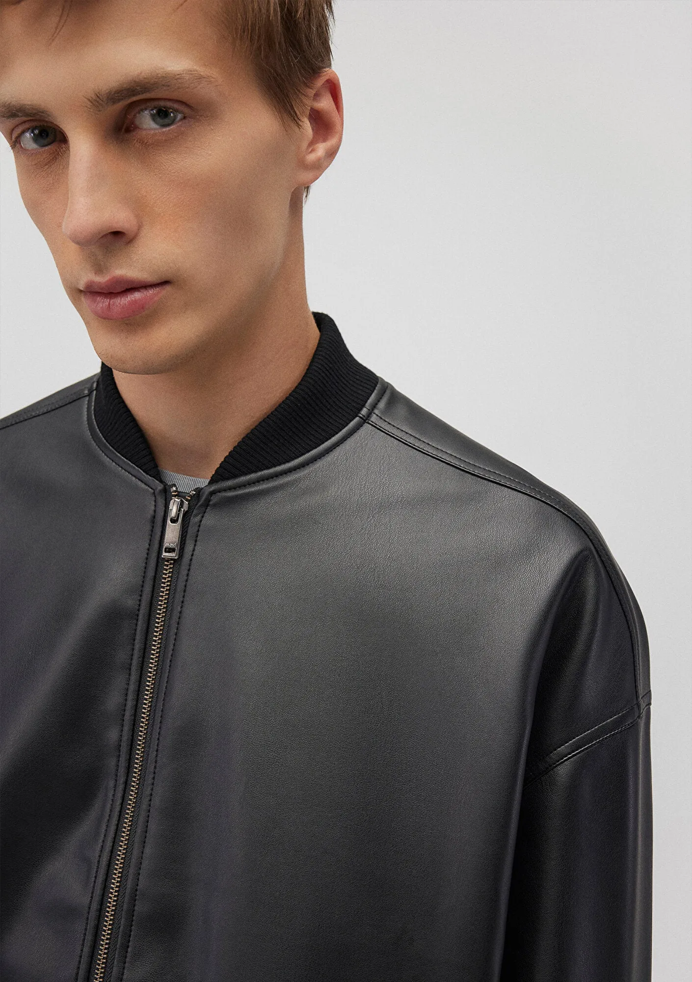Black Faux Leather Jacket