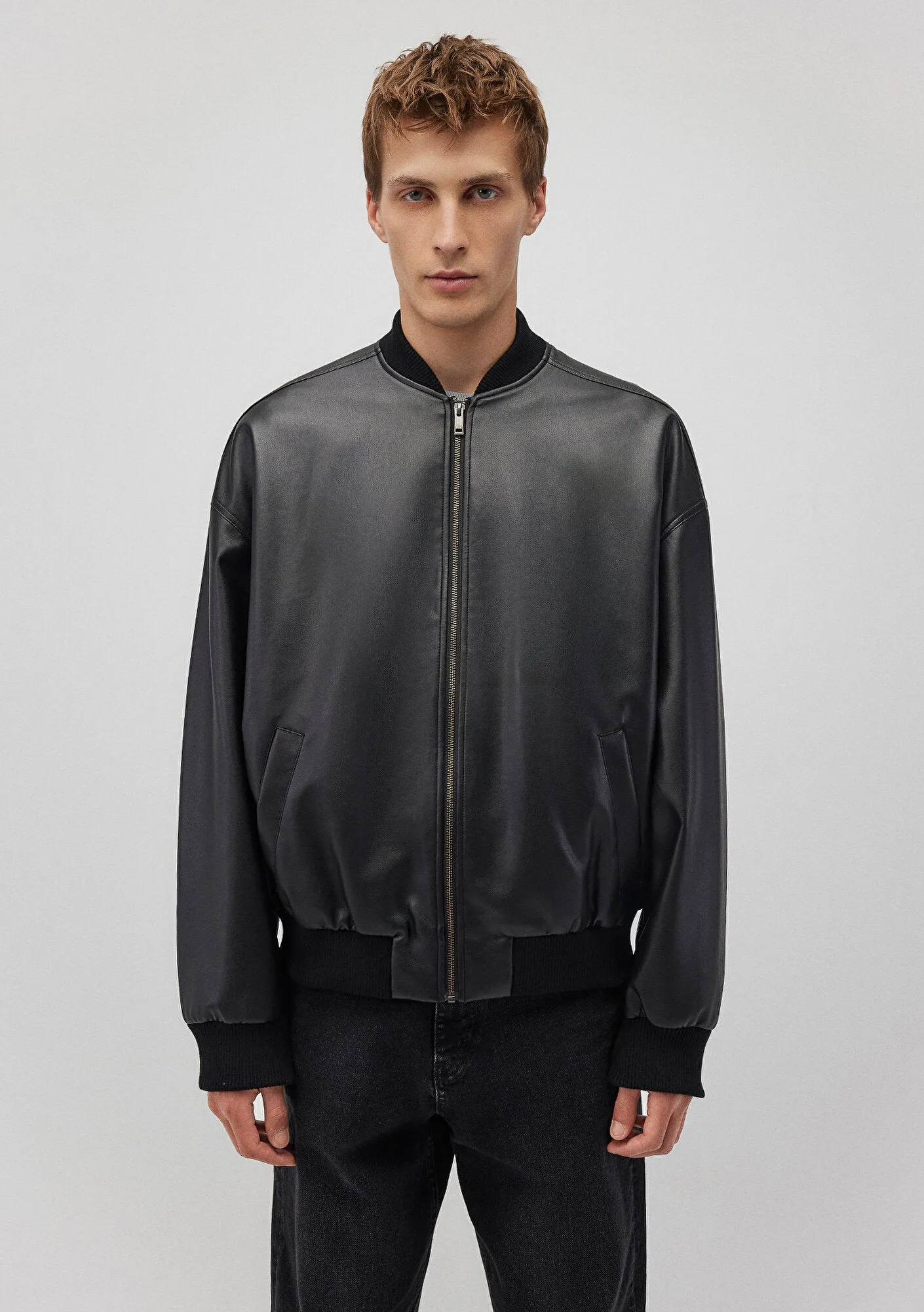 Black Faux Leather Jacket