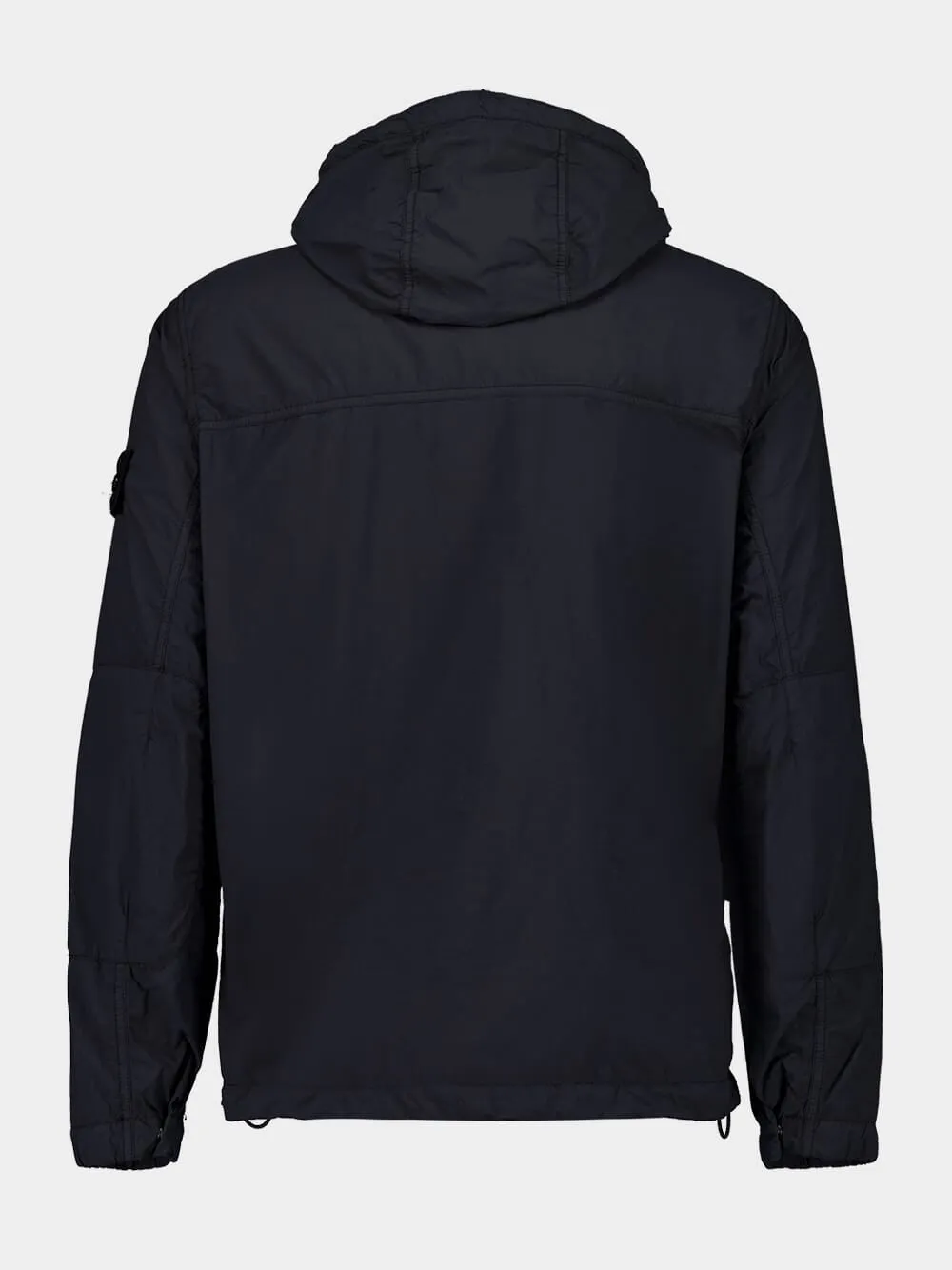 Black Ghost Nylon Hooded Parka Jacket