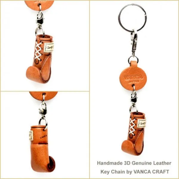 Boxing glove Japanese Leather Keychains Goods