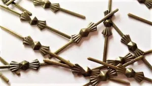 Bronze Tone 33mm Bowtie Chandelier Connectors