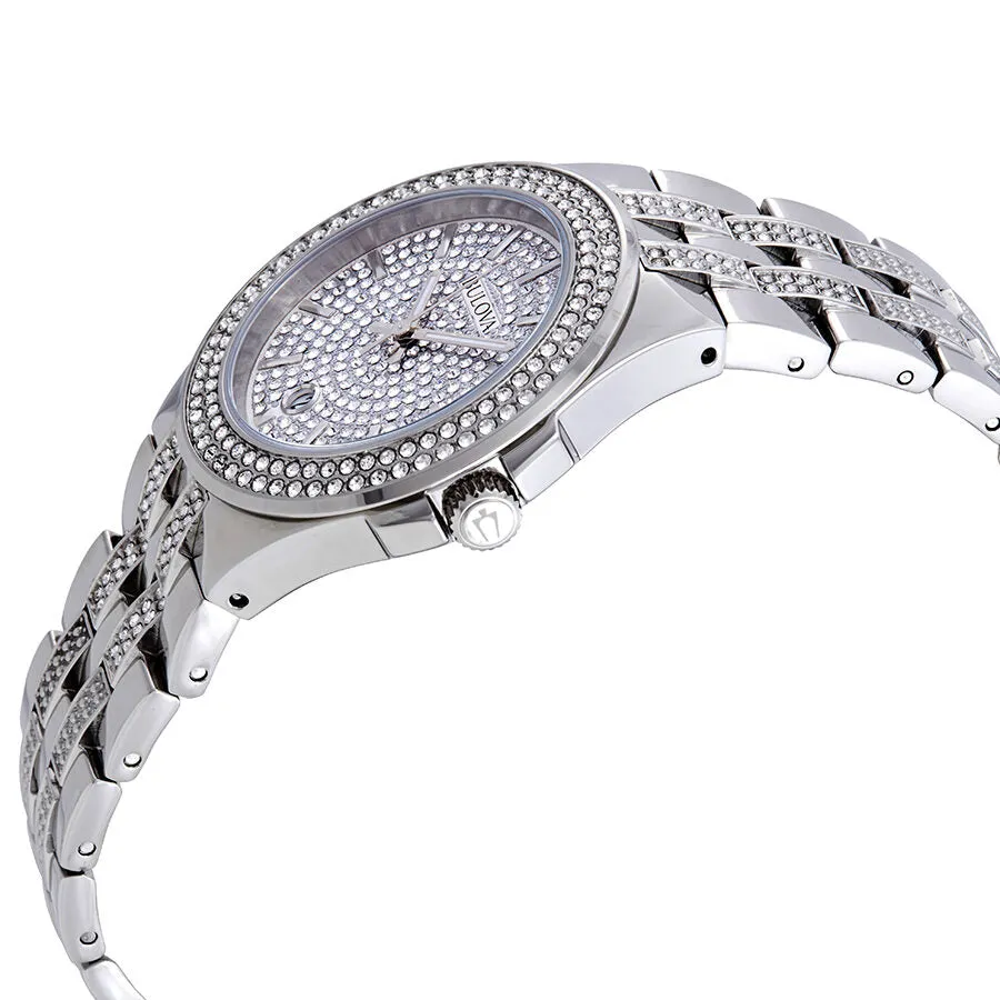 Bulova Crystal Pave Men's Watch 96B235
