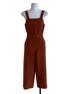 Burnt Brown Plain Jumpsuit
