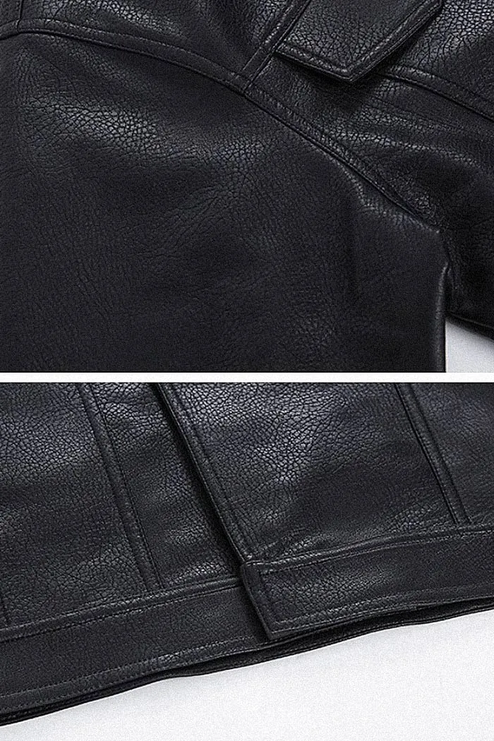 Casual Motorcycle Suit Leather Jacket