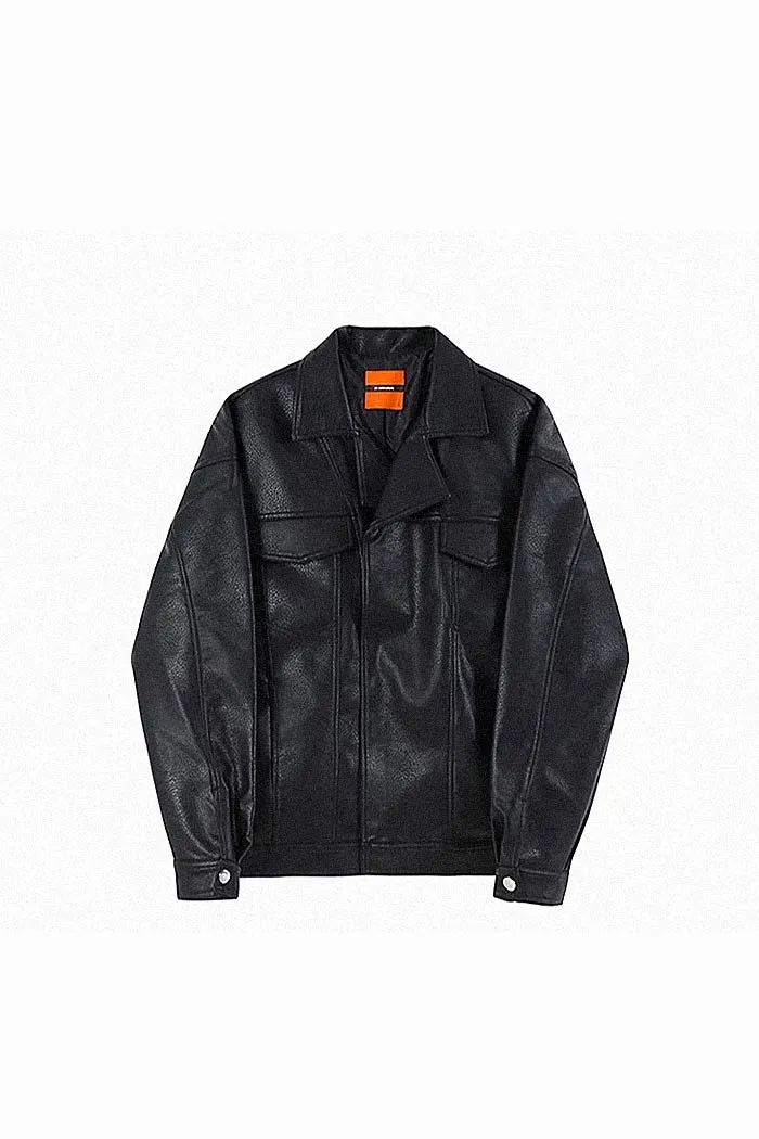 Casual Motorcycle Suit Leather Jacket