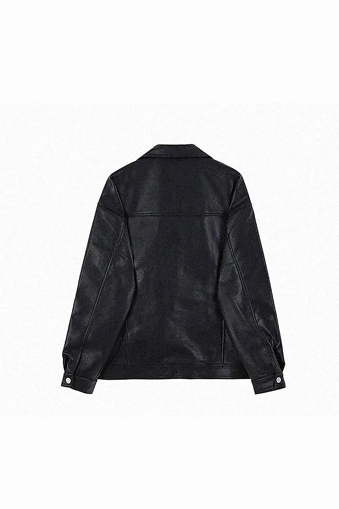 Casual Motorcycle Suit Leather Jacket