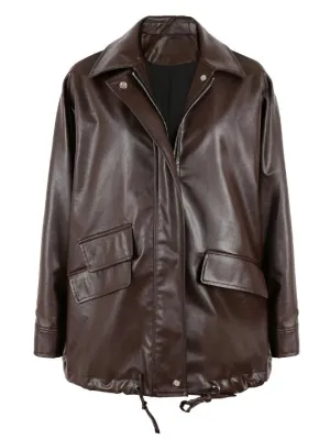 Casual Waterproof Soft Leather Jacket