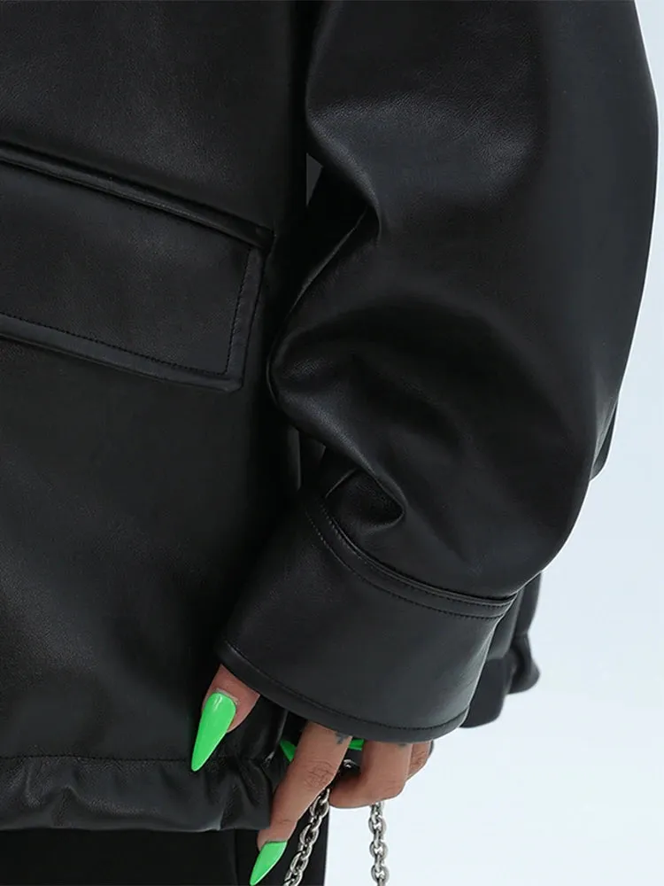 Casual Waterproof Soft Leather Jacket