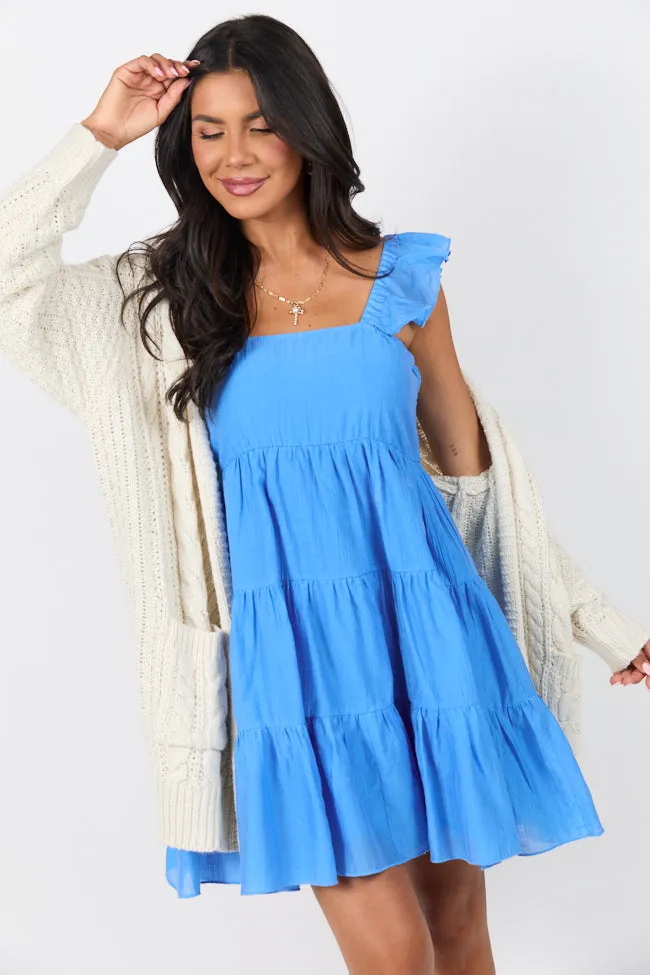 Change My Tune Rust Square Neck Solid Romper Dress