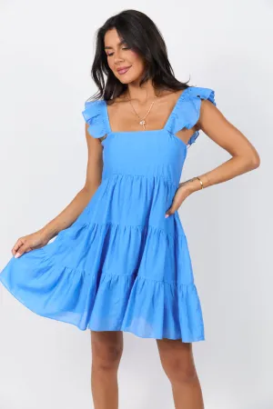 Change My Tune Rust Square Neck Solid Romper Dress