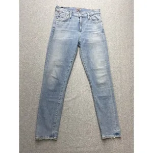 Citizens of Humanity Jeans Womens 26 Blue Denim Medium Washed Rocker Cropped