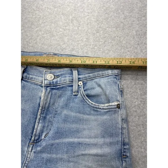 Citizens of Humanity Jeans Womens 26 Blue Denim Medium Washed Rocker Cropped
