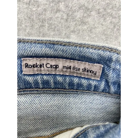 Citizens of Humanity Jeans Womens 26 Blue Denim Medium Washed Rocker Cropped