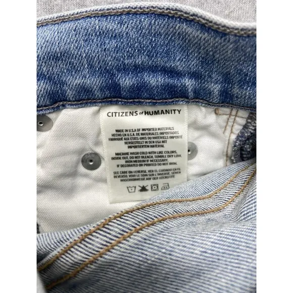 Citizens of Humanity Jeans Womens 26 Blue Denim Medium Washed Rocker Cropped