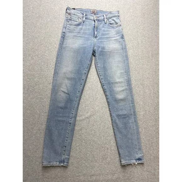 Citizens of Humanity Jeans Womens 26 Blue Denim Medium Washed Rocker Cropped