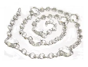 Clear Crystal Snowflake Garland, Chandelier Crystals Chains