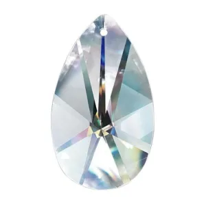Clear European Cut Teardop Chandelier Crystals, Asfour Lead Crystal #873 Pack of 5