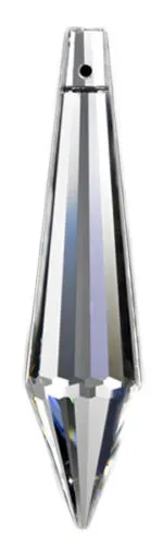 Clear Icicle Chandelier Crystals, Asfour Lead Crystal #432 Pack of 5